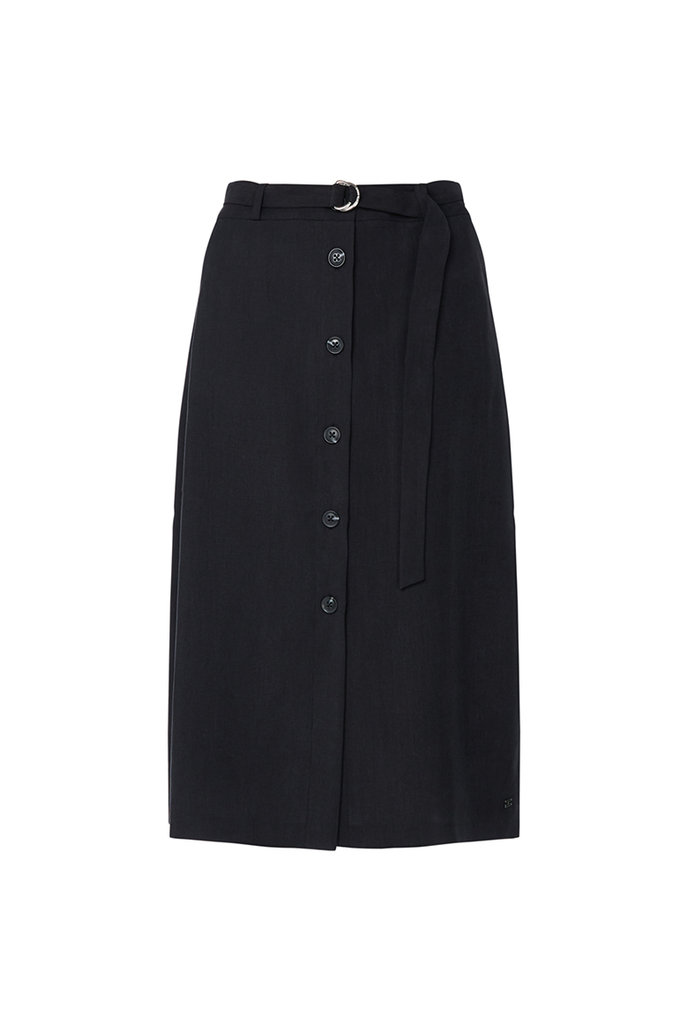 TENCEL TWILL SKIRT černá