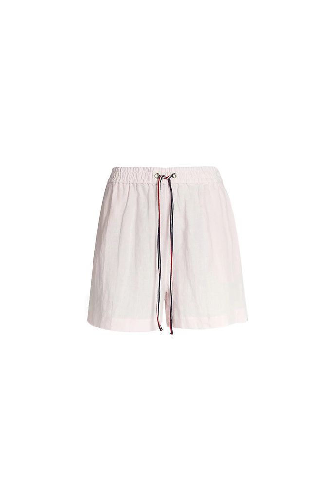 Tommy Hilfiger ABO LINEN SHORT bleděrůžové