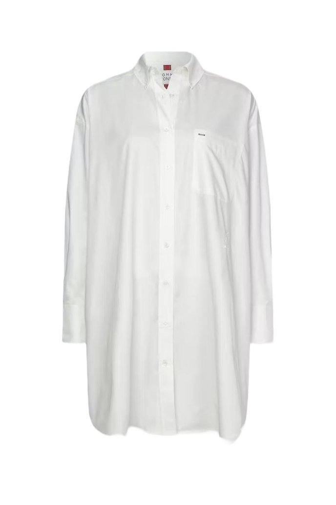 ICONS CO ARCHIVE SHIRT DRESS LS bílé