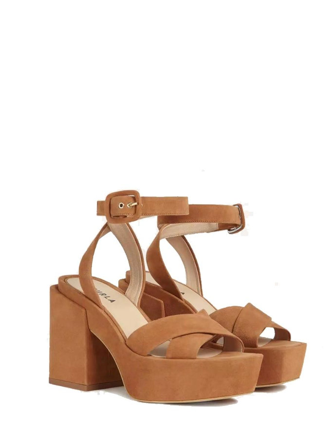 CROSS PLATFORM SANDAL T. 110 - CAMOSCIO hnědé