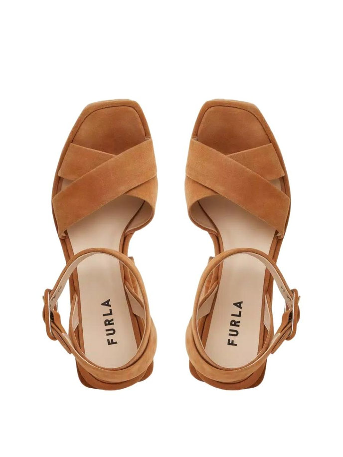 CROSS PLATFORM SANDAL T. 110 - CAMOSCIO hnědé