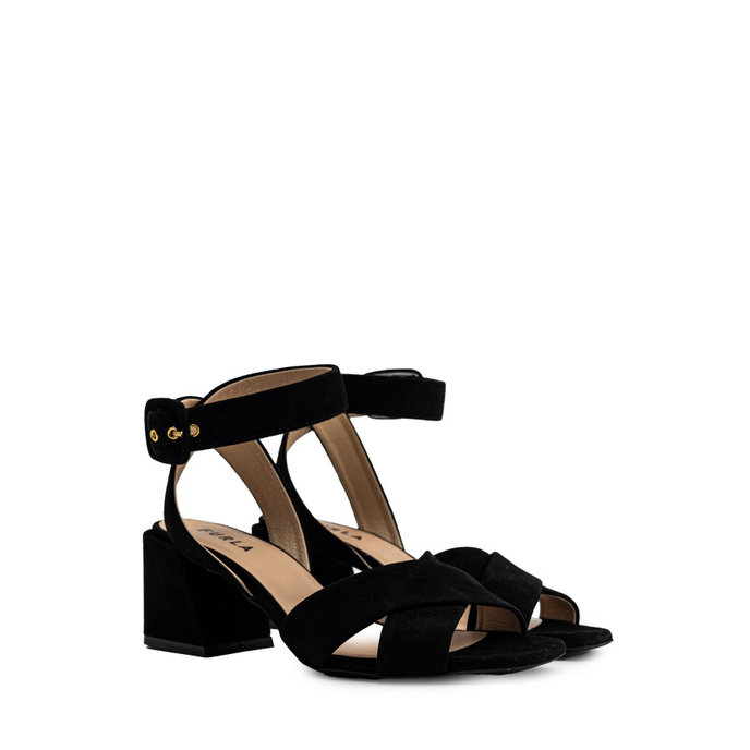 CROSS SANDAL T.60 - CAMOSCIO černé